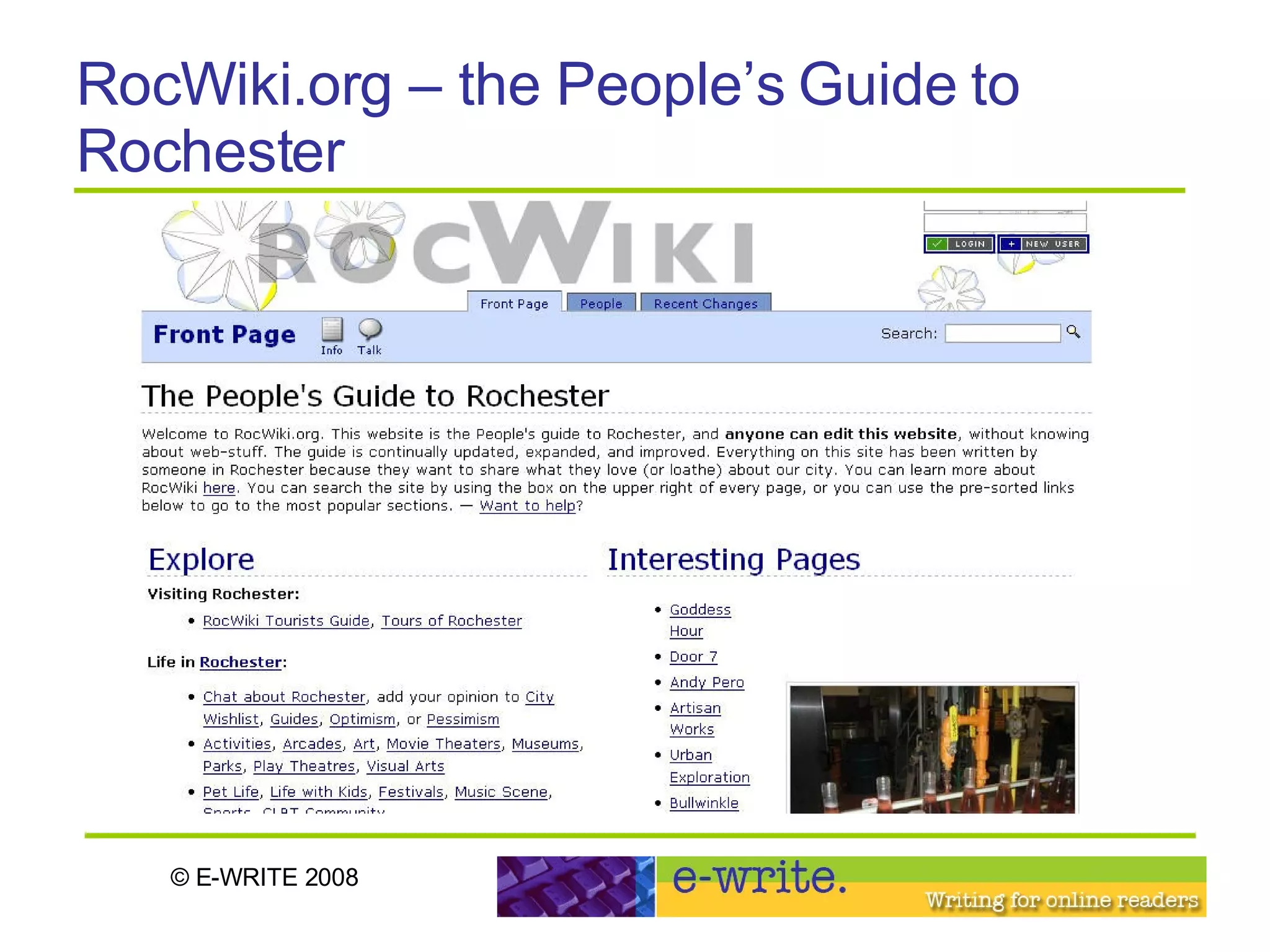 RocWiki.org – the People’s Guide to Rochester 