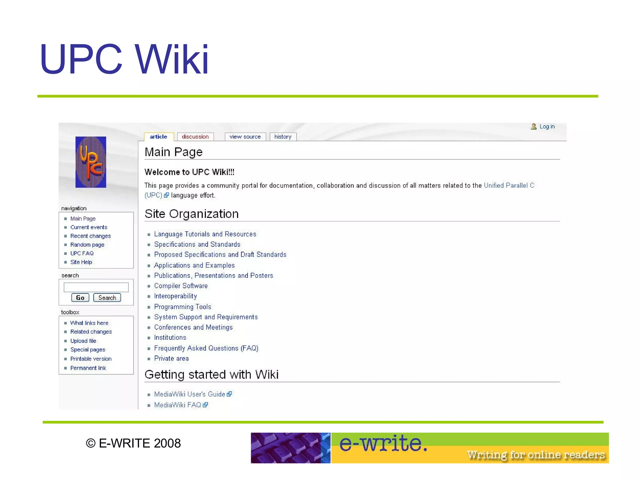 UPC Wiki 