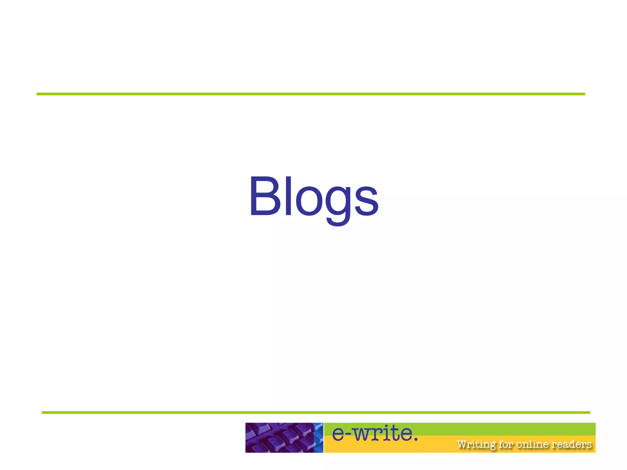 Blogs 