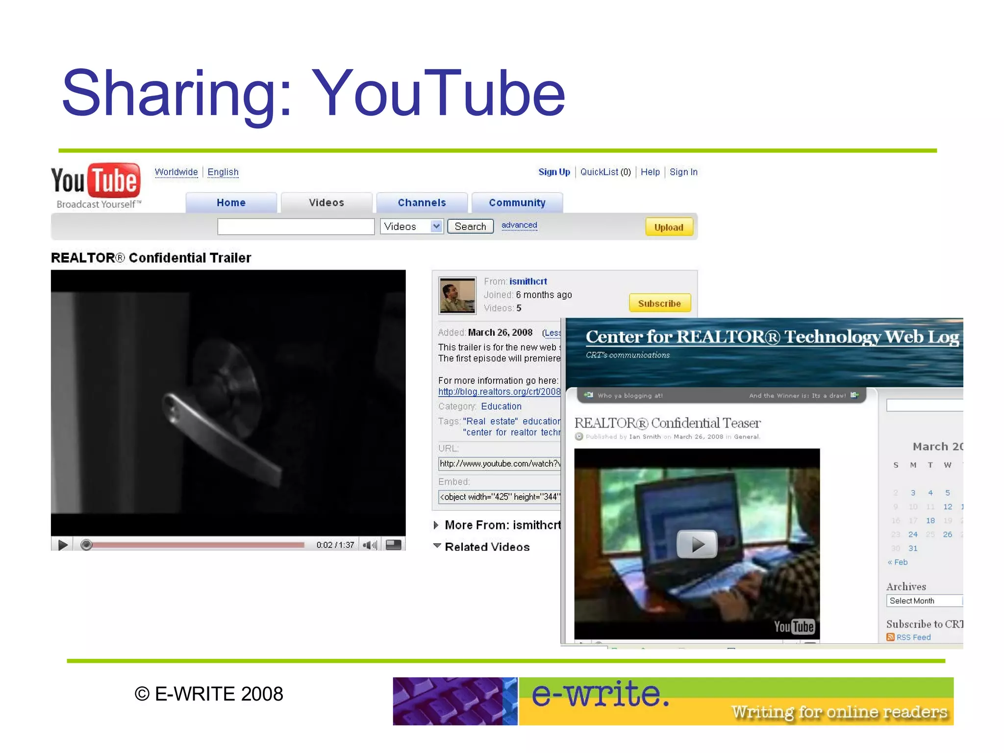 Sharing: YouTube 