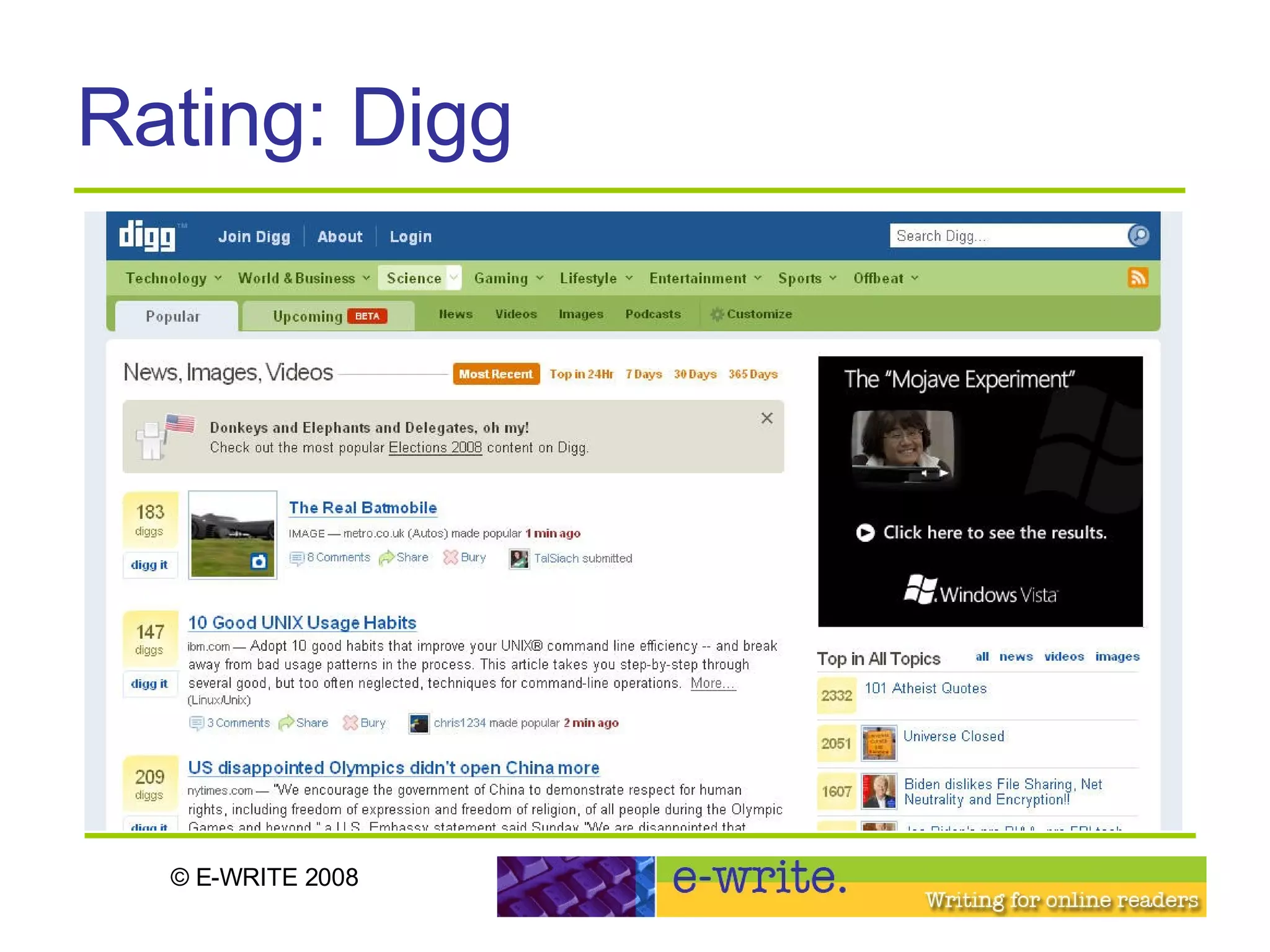 Rating: Digg 