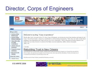 Director, Corps of Engineers  