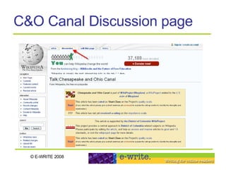 C&O Canal Discussion page 