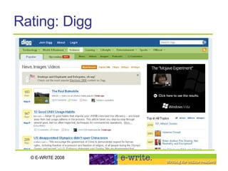Rating: Digg 