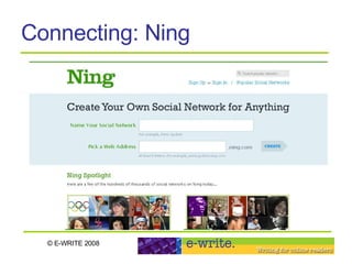 Connecting: Ning 