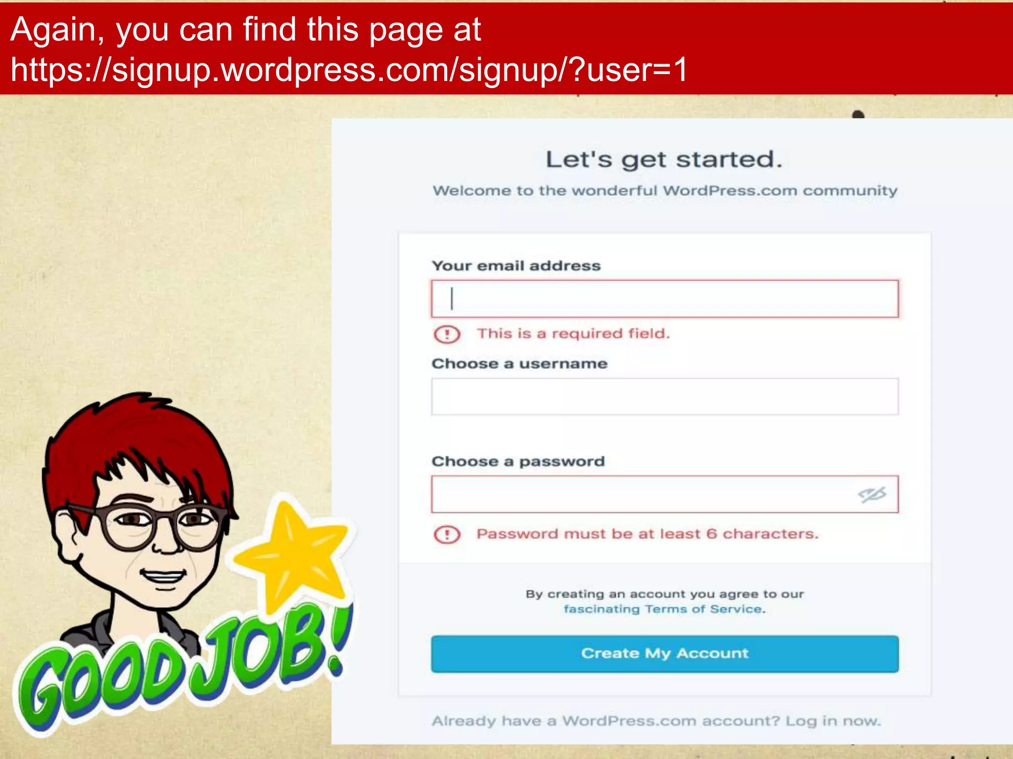 Again, you can find this page at
https://signup.wordpress.com/signup/?user=1
 