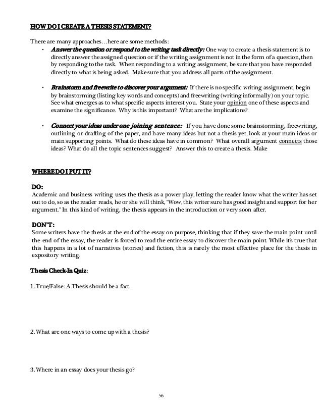 where does the thesis statement go in a history paper where does the thesis statement go in a history paper