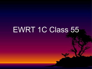 EWRT 1C Class 55
 