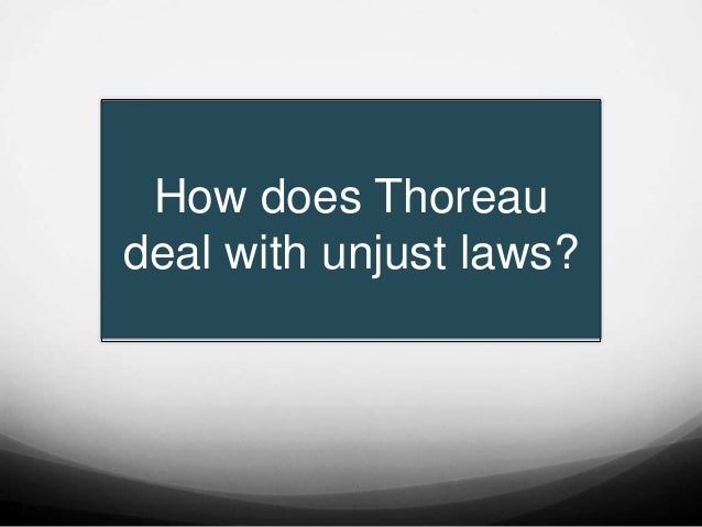Emerson and unjust laws