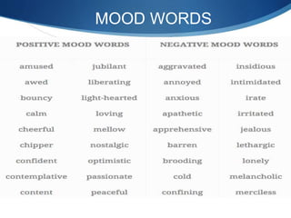 MOOD WORDS
 