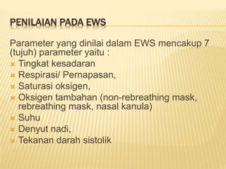 Ews Mask EWS PPT stase gawat darurat kelompok 4 keperawatan | PPTX