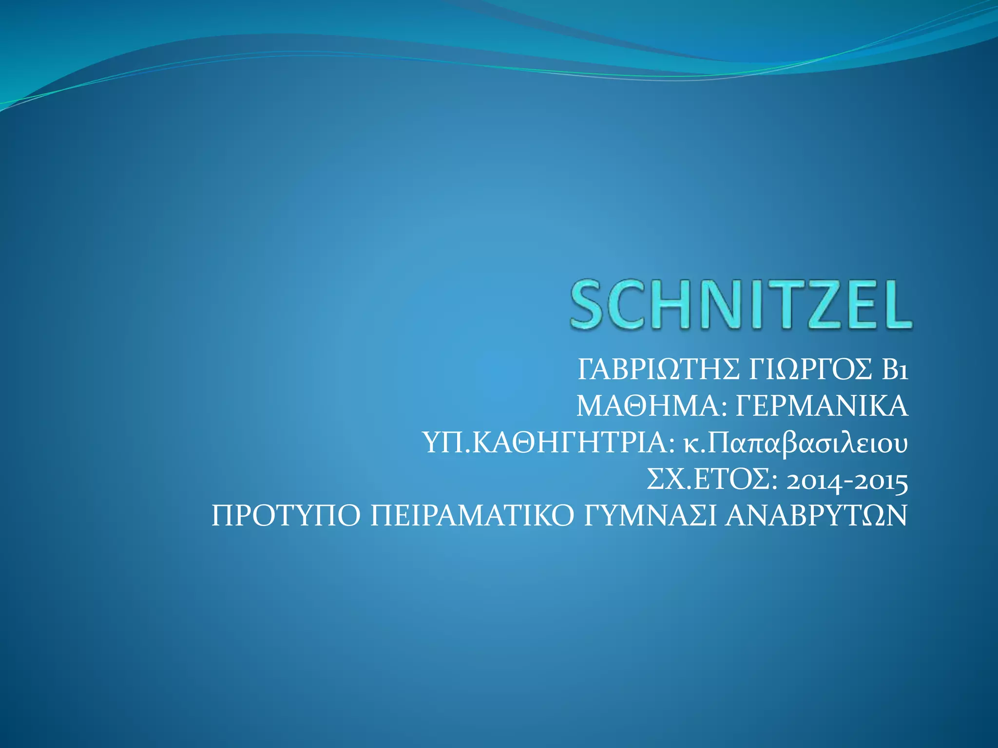 Schnitzel | PPT