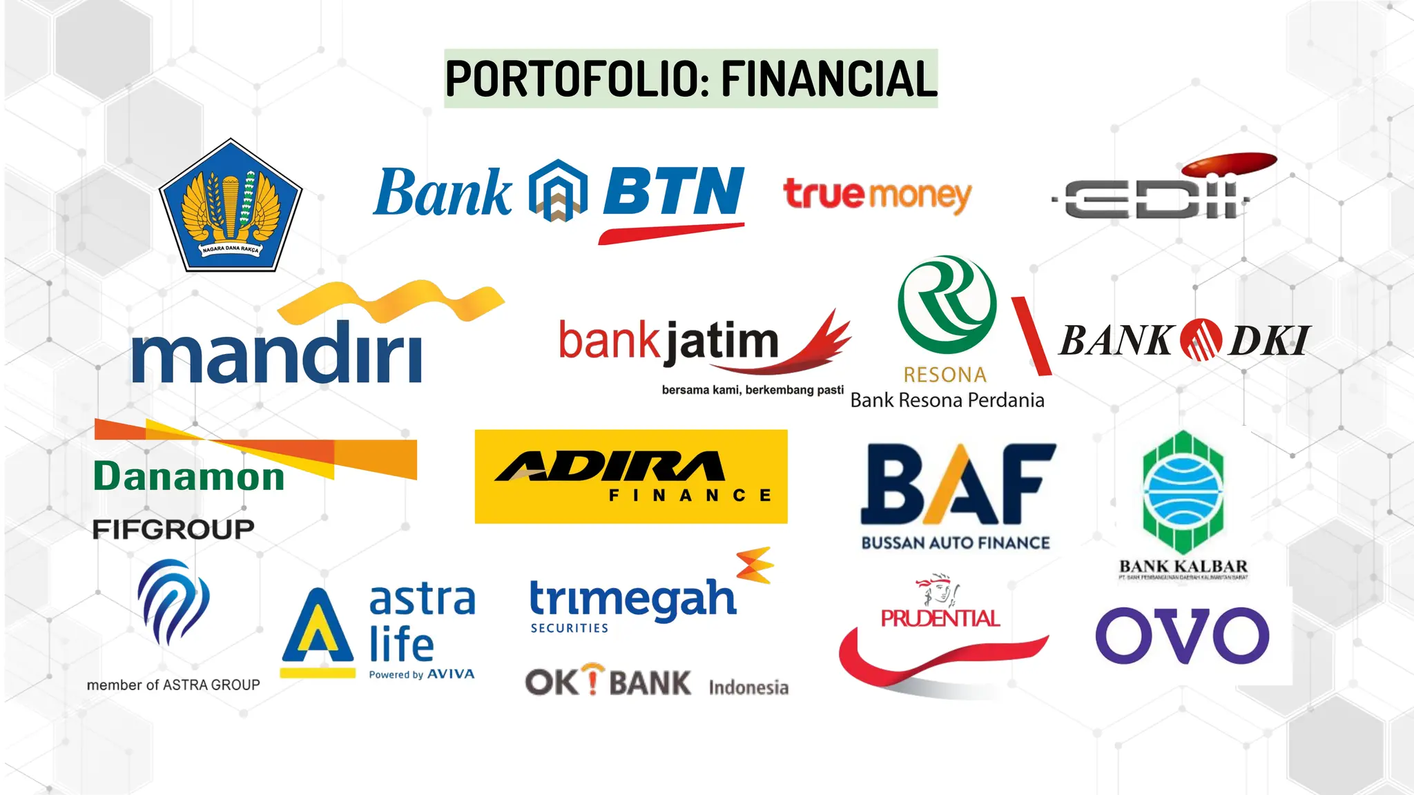 PORTOFOLIO: FINANCIAL
 