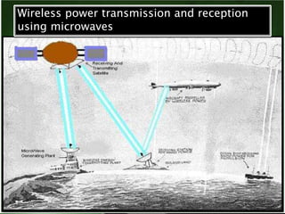 Wireless power transmission and reception 
using microwaves 
 