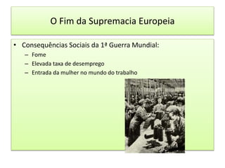 As transformações económicas e sociais do após guerra - Resumo - 9ºano ...
