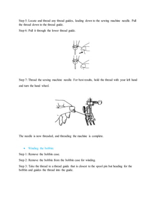 Removable Thread Pin Guide study on threading and bobbin winding | DOCX