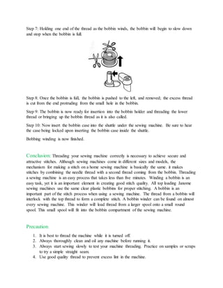study on threading and bobbin winding DOCX