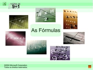 As Fórmulas 