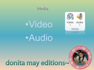 Media
•Video
•Audio
 