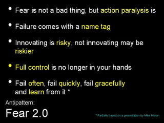 Enterprise 2.0 Anti-Patterns, ROI and Metrics