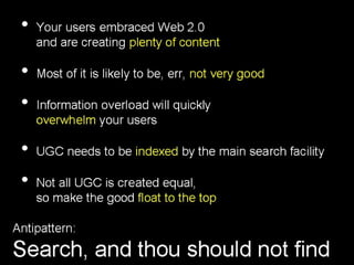 Enterprise 2.0 Anti-Patterns, ROI and Metrics