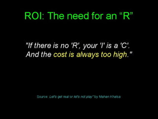 Enterprise 2.0 Anti-Patterns, ROI and Metrics