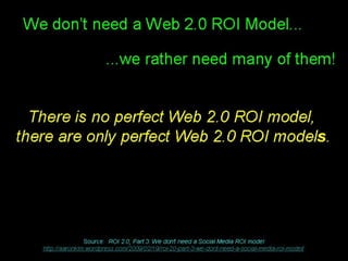 Enterprise 2.0 Anti-Patterns, ROI and Metrics