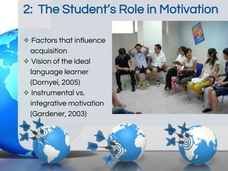 Peters/ kronick exploring esl student motivation | PPT