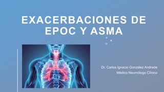 EXACERBACIONES DE
EPOC Y ASMA
Dr. Carlos Ignacio González Andrade
Médico Neumólogo Clínico
 