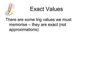 Exacr Values Exact values | PPT