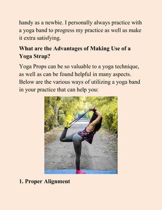 How to use yoga straps