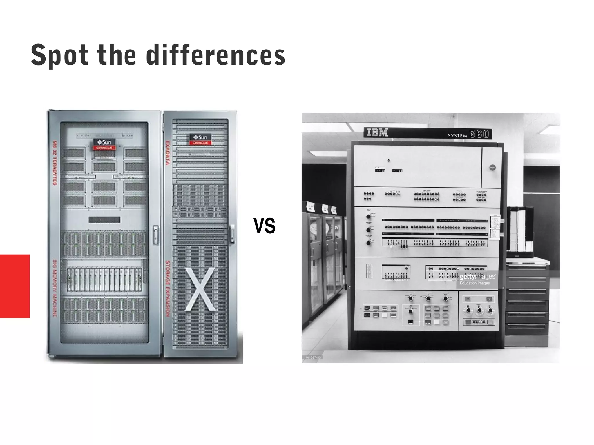 Spot the differences
VS
 