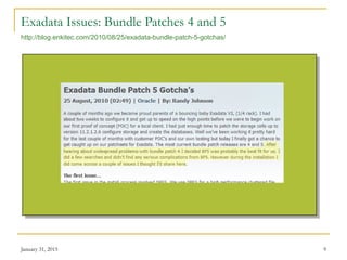 Oracle Exadata - Issues and Challenges | PPT