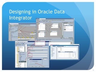 Designing in Oracle Data
Integrator
10
 