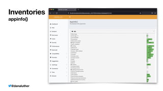 @danaluther
Inventories
appinfo()
 