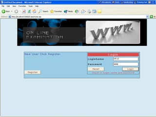 Examtion Log In Online Examination System | PPT