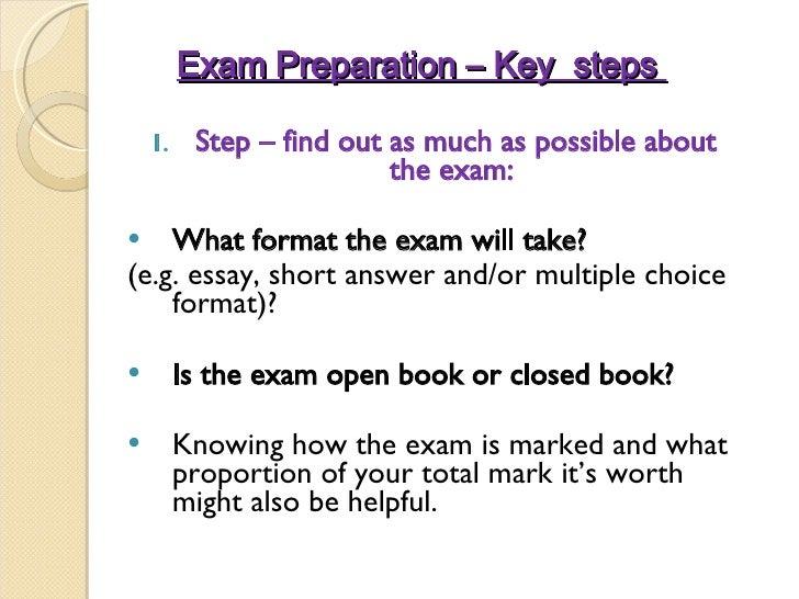 Essay on open book examination