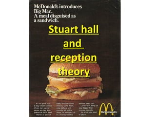Stuart hallStuart hall
andand
receptionreception
theorytheory
 