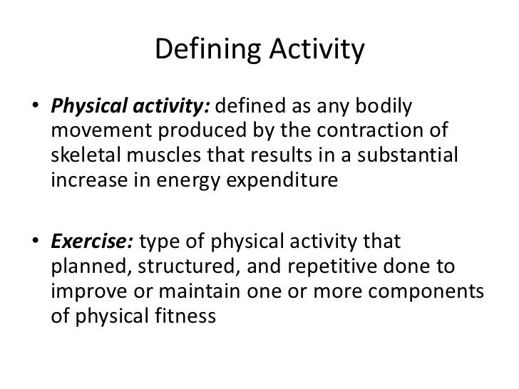 occupational physical activity definition