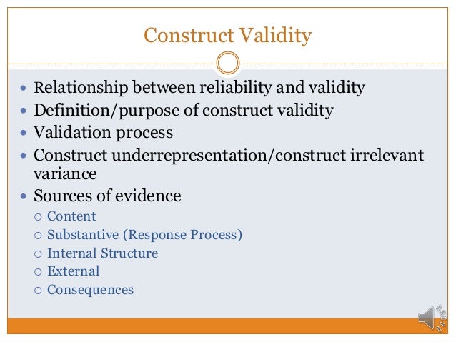 definition of validity and reliability