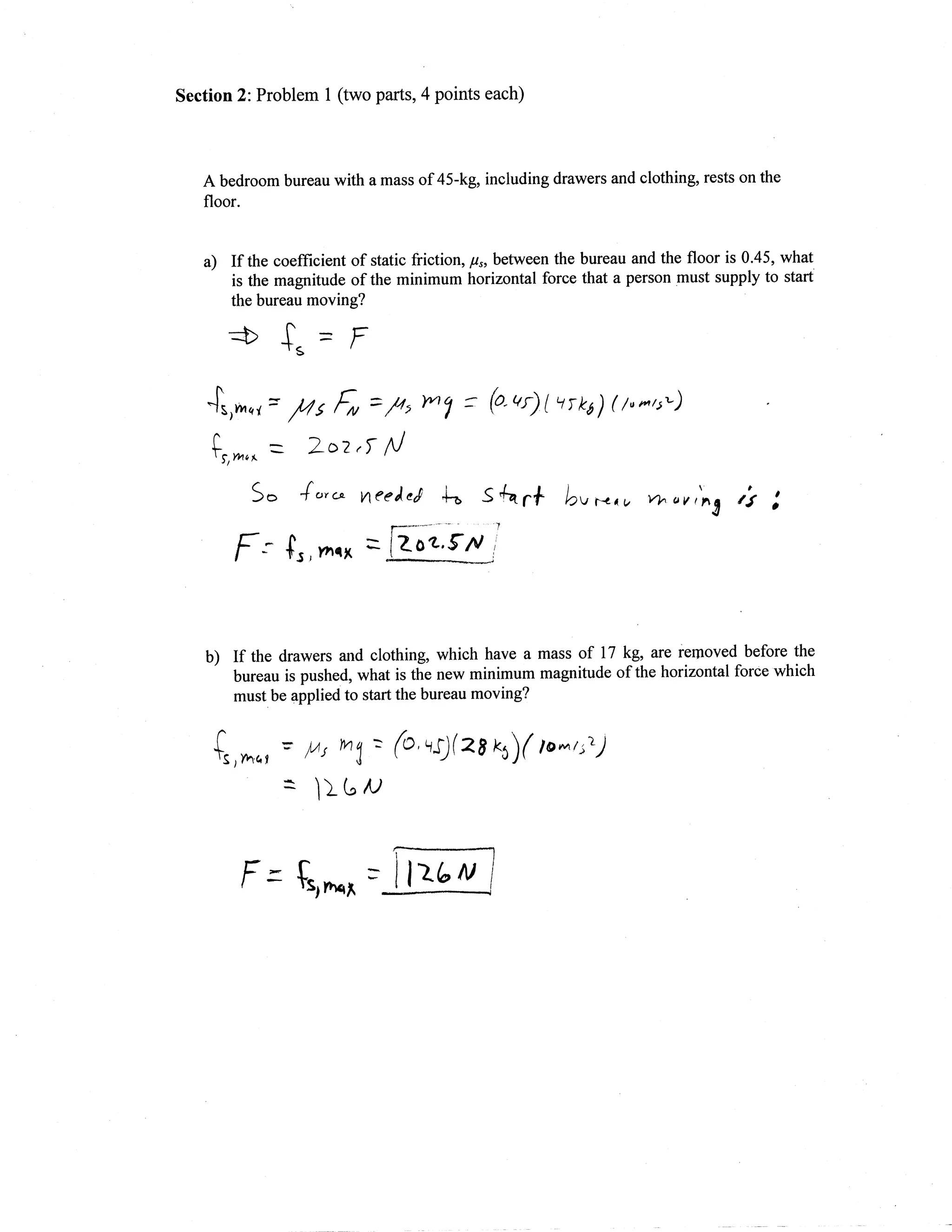 Exam2 solutions