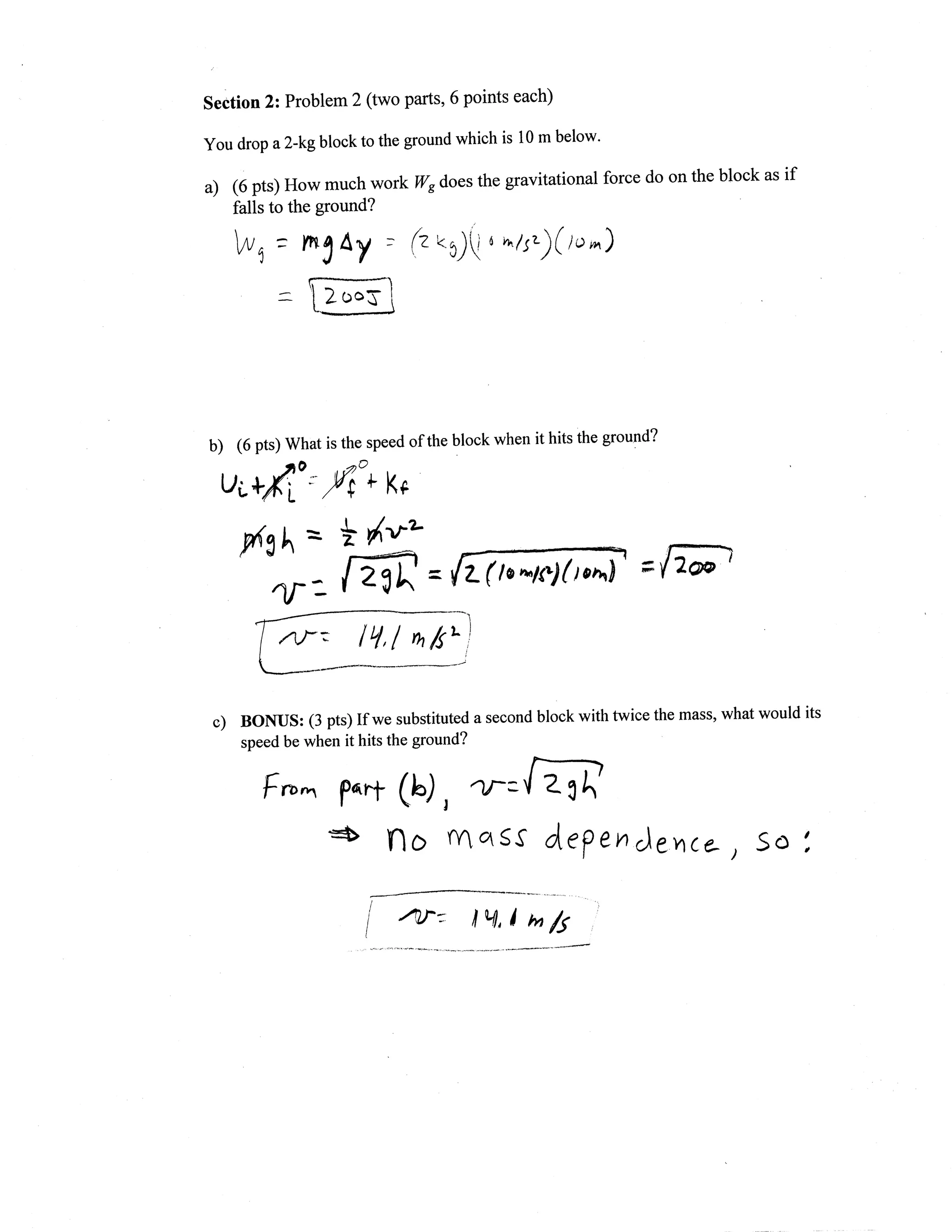 Exam2 solutions