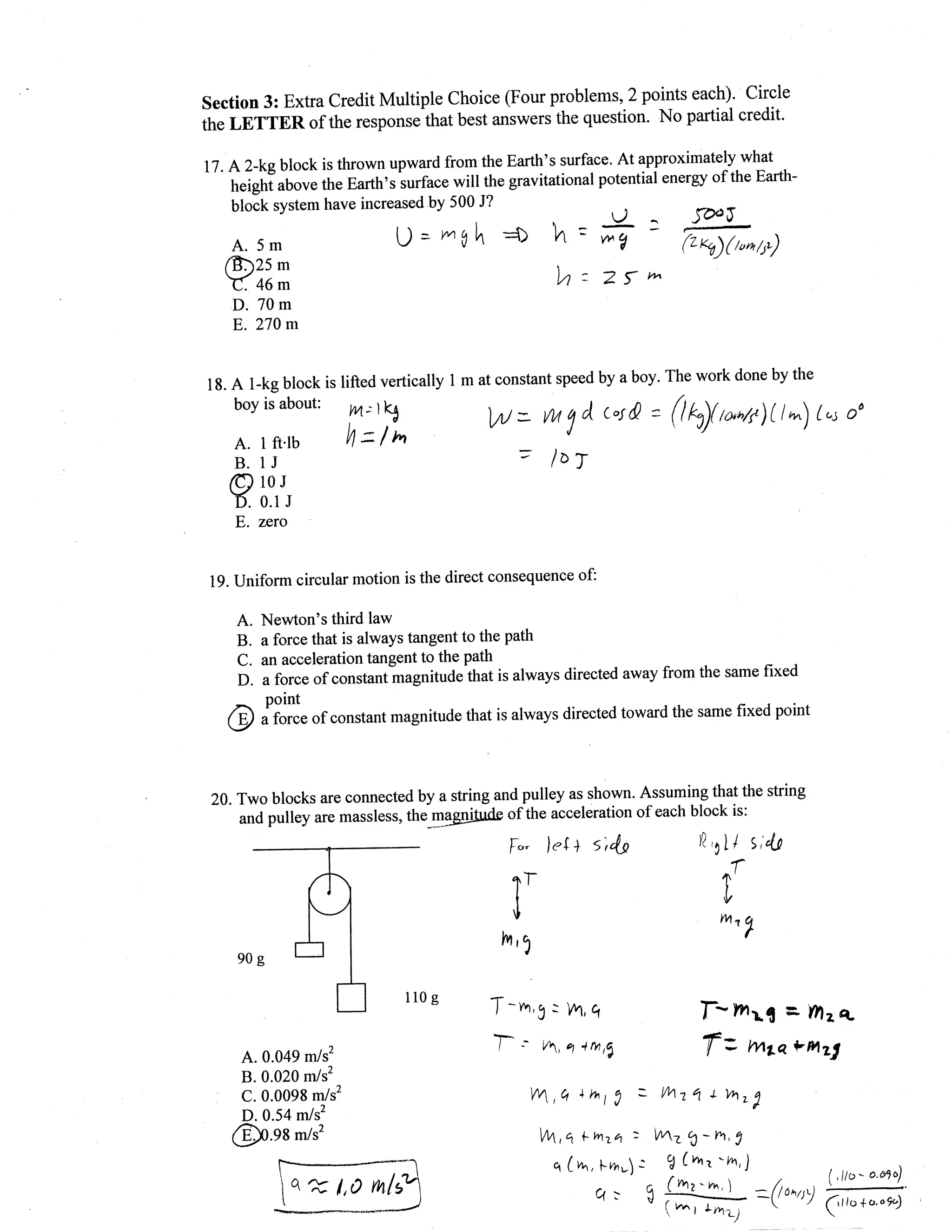 Exam2 solutions