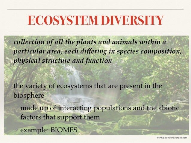 biodiversity definition levels and threats species diversity definition