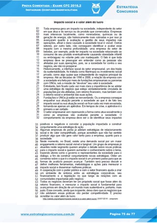 PROVA COMENTADA – EXAME CFC 2016.2
INSTAGRAM: @CONTABILIDADEFACILITADA
ESTRATÉGIA
CONCURSOS
www.estrategiaconcursos.com.br Página 75 de 77
 