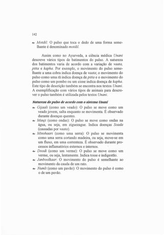 Exame do Pulso em Ayuvérdica