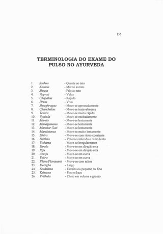 Exame do Pulso em Ayuvérdica