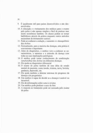 Exame do Pulso em Ayuvérdica