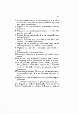 Exame do Pulso em Ayuvérdica