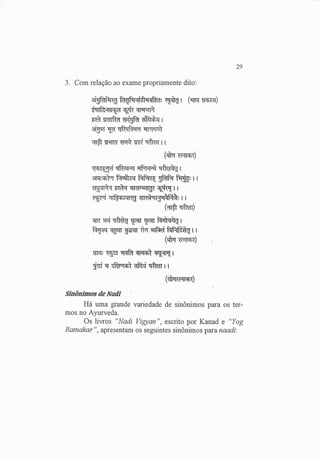 Exame do Pulso em Ayuvérdica